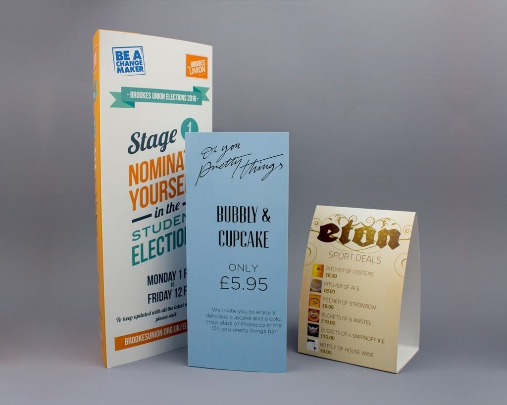 Table Tents Printing Derry